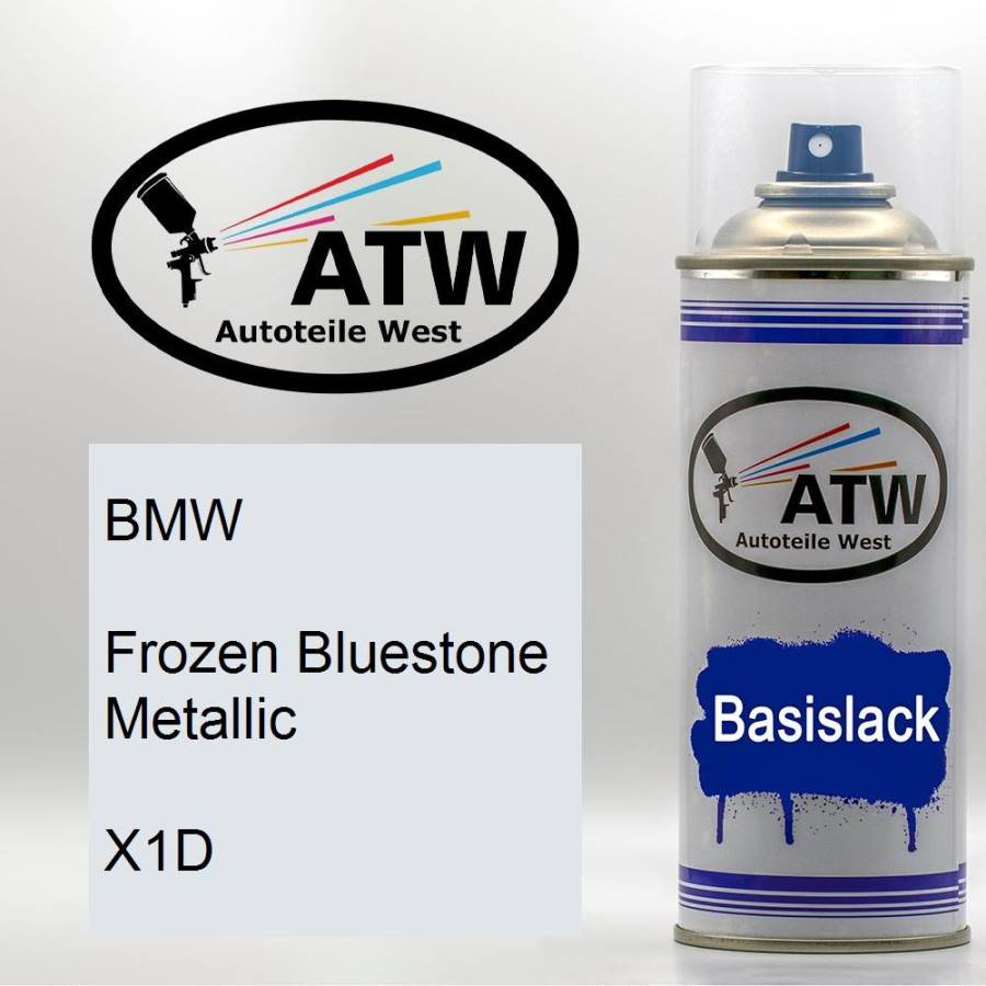 BMW, Frozen Bluestone Metallic, X1D: 400ml Sprühdose, von ATW Autoteile West.